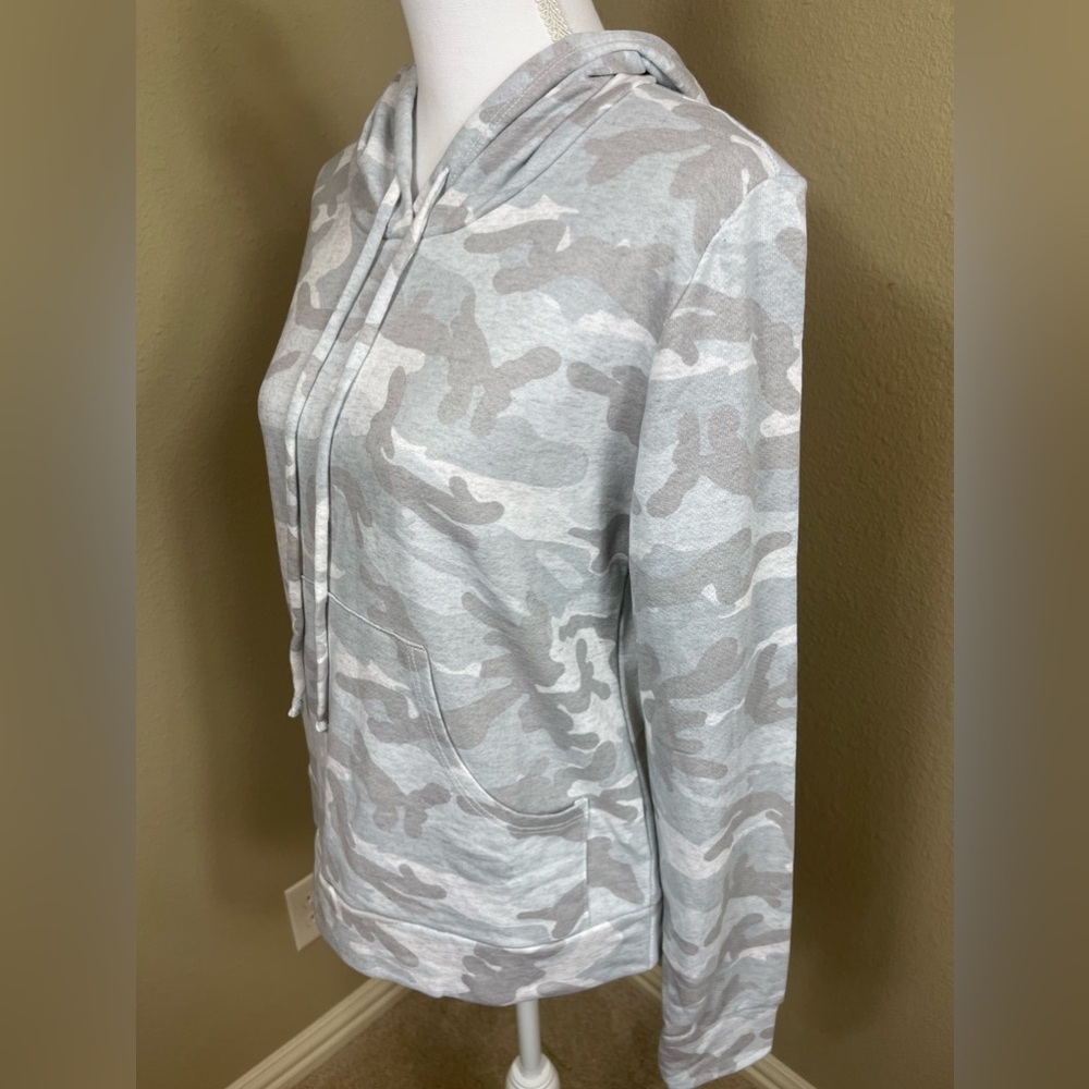 NWT Michael Lauren lightweight grey camo hoodie size medium - Picture 3 of 6